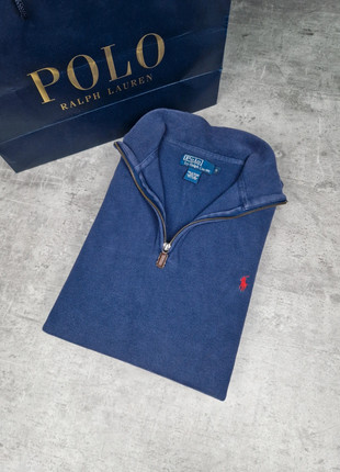 Pull Halfzip a col roulé Ralph Lauren bleu marine logo rouge chic classe old money - S, marque: Ralph Lauren, état: Très bon état, taille: S, 60,00 €, 63,70 € Protection acheteurs (Pro) incluse