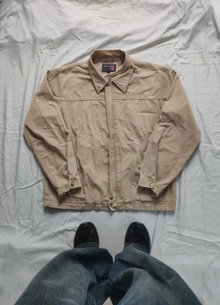 Veste oversize Levi's beige Vintage Workwear 2000s avec logo brodé - taille L, marca: Levi's, estado: Bueno, tamaño: L, 15,00 €, 16,45 € Protección al comprador incluida