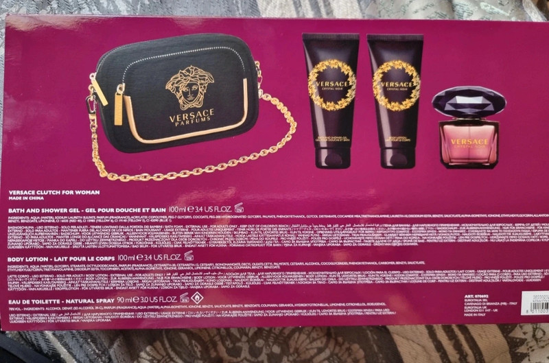 Versace Crystal noir gift set with bag. 2