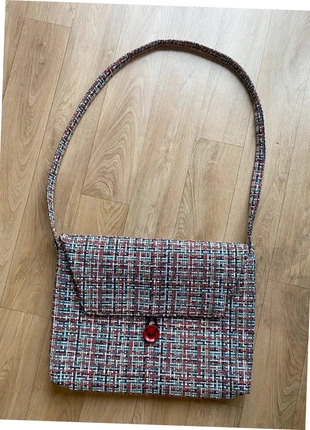 Sac à main toile tissu artisanal pièce unique bandoulière multicolore, marque: Fait Main, état: Neuf sans étiquette, 4,00 €, 4,90 € Protection acheteurs incluse