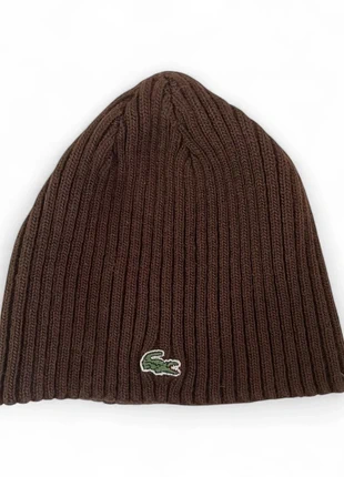 Bonnet Marron Lacoste Très Bon État Vintage Streetwear Casual Gothique Rétro y2k - Taille Unique, merk: Lacoste, staat: Heel goed, maat: Universele maat, € 29,99, € 32,19 inclusief Kopersbescherming