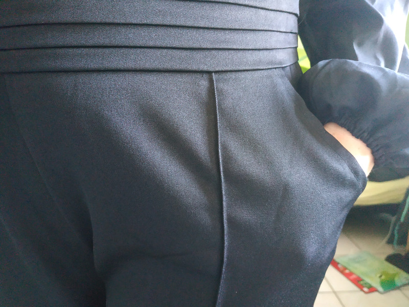Pantalon large noir habillé  1