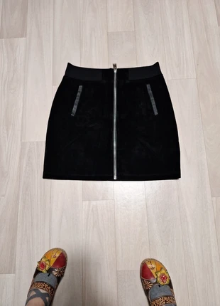 Jupe zippée en cuir., brand: Vero Moda, condition: Very good, size: XL / 42 / 14, €10.00, €11.20 includes Buyer Protection