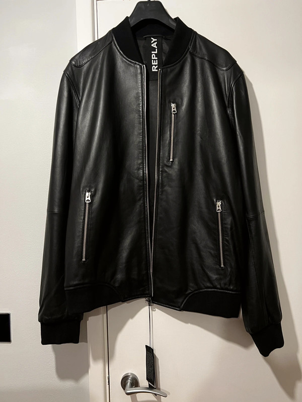 Leather jacket Replay - Vinted