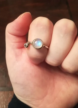 Anel de prata 925 com pedras semipreciosas, marca: Moon Magic, estado: Novo sem etiquetas, tamanho: 16,5 mm Ø / 12, €39.50, €42.18 inclui Proteção do Comprador