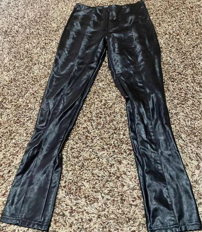 Pleather black pants 2