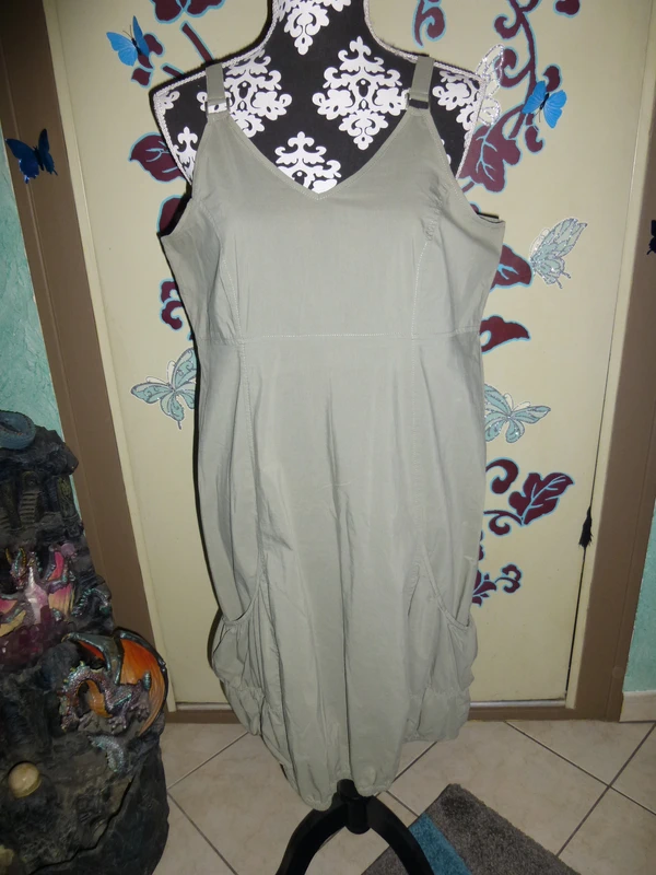 robe boule kaki M&S MODE taille M - photo numéro 2