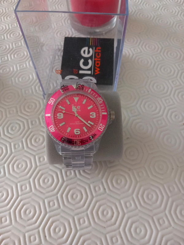 Montre ice watch transparente et rose Vinted