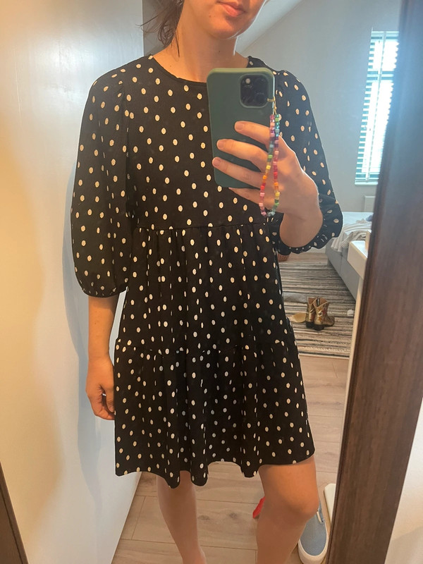 Bershka polka dot Jersey dress