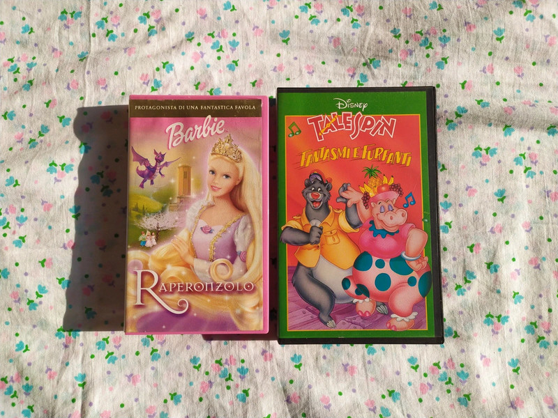 2 Videocassette Barbie Raperonzolo e Talespin Walt Disney | Vinted