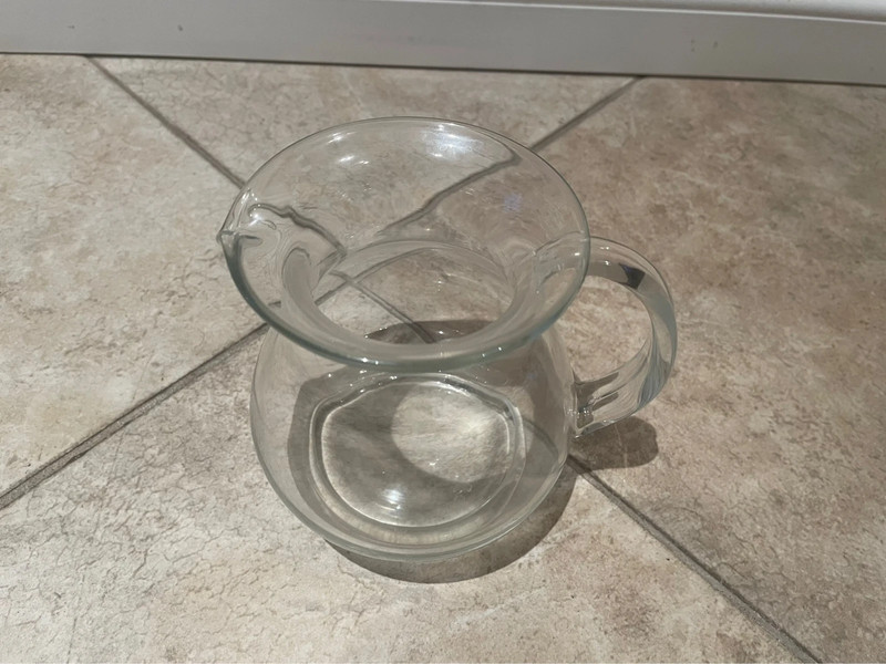 5" glass beverage pitcher. 3