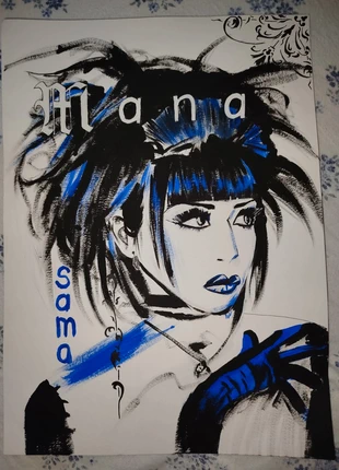 Dipinto handmade di mana sama, brand: malice mizer, condizioni: Nuovo senza cartellino, €30.00, €32.20 include la Protezione acquisti