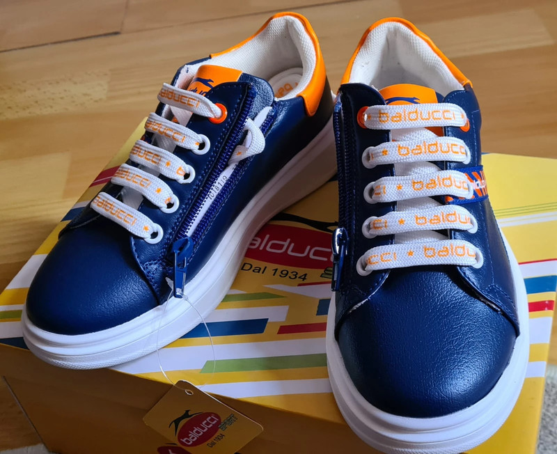 Sneakers Balducci - bleu électrique et orange - EU32 3