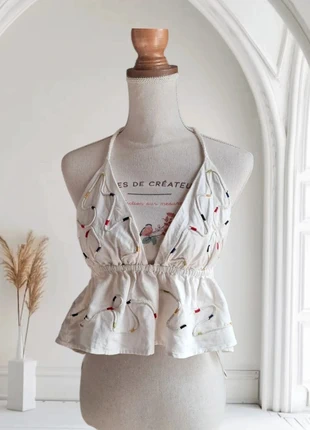 Top Zara Taille XL neuf avec étiquette 💜, marque: Zara, état: Neuf avec étiquette, taille: XL / 42 / 14, 24,90 €, 26,85 € Protection acheteurs (Pro) incluse