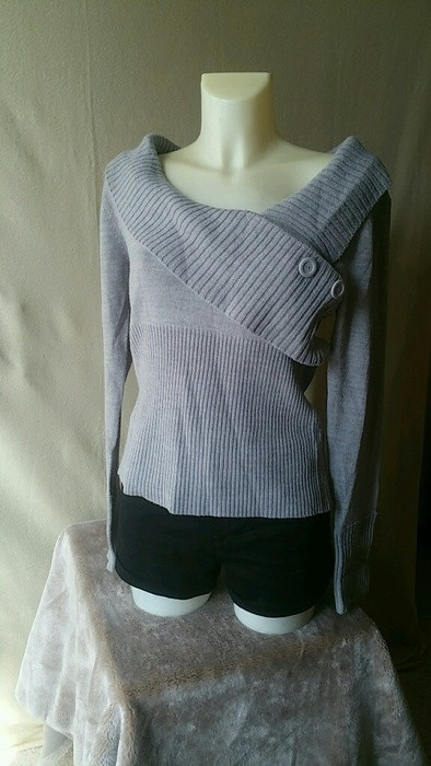 Pull gris Manches longues 2