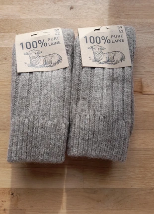2 paires de chaussettes en pure laine 100% 39/42, brand: LAINE, condition: New with tags, size: M | 39–42, €16.90, €18.45 includes Buyer Protection Pro