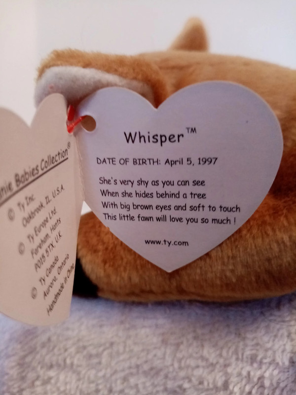 Whisper the best sale deer beanie baby