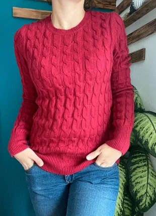 pull hiver col rond ceintré moulant torsadé maille sweat - vintage rouge - taille M, marque: Vintage Dressing, état: Très bon état, taille: M / 38 / 10, 23,00 €, 24,85 € Protection acheteurs incluse