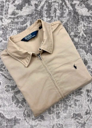 Veste Harrigton Ralph Lauren / RL Jacket / Beige Taille XL - Logo Bleu Marine Brodé, brand: Ralph Lauren, condition: Very good, size: XL, €80.00, €84.70 includes Buyer Protection Pro