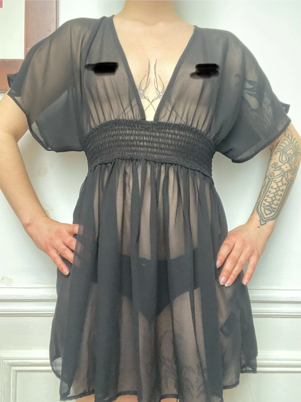 Robe transparente / sheer dress 3