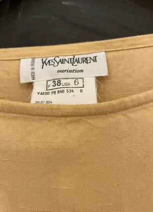 Yves Saint Laurent Variation Vintage Butter Yellow Tunic Top – Made in France, brand: Yves Saint Laurent, condition: New without tags, size: M / 38 / 10, €45.00, €47.95 includes Buyer Protection