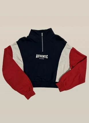 Pull court tricolore, marque: H&M, état: Neuf sans étiquette, taille: M / 38 / 10, 5,00 €, 5,95 € Protection acheteurs incluse