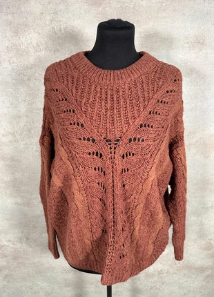 Pull Maille Torsadée Cable Knit Vintage Acoté rouge terreux texture taille S, marca: Acote, estado: Muy bueno, tamaño: S / 36 / 8, 30,00 €, 32,20 € Protección al comprador Pro incluida
