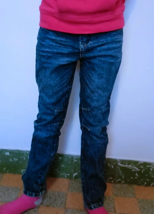 Jeans droit brut 10 ans, condition: Very good, size: 10 years / 140 cm, €5.00, €5.95 includes Buyer Protection Pro