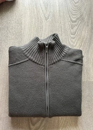 Gilet zippé TBS gris foncé col montant – Taille XL - manches longues, brand: TBS, condition: Very good, size: XL, €14.99, €16.44 includes Buyer Protection