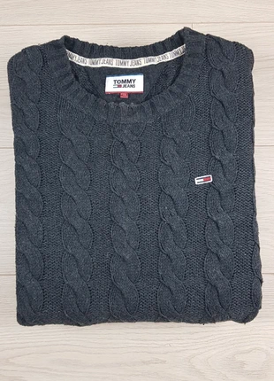 Pull Tommy Hilfiger "tommy jean" torsadé col ras de cou homme gris Taille M, marke: Tommy Hilfiger, zustand: Gut, größe: M, 35,00 €, 37,45 € beinhaltet Vinted-Käuferschutz Pro