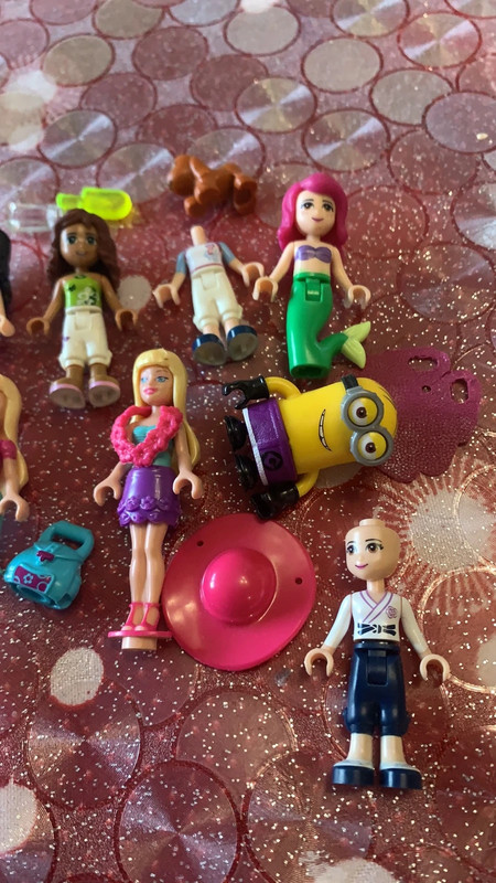 Lego friends and lego barbie minifigures