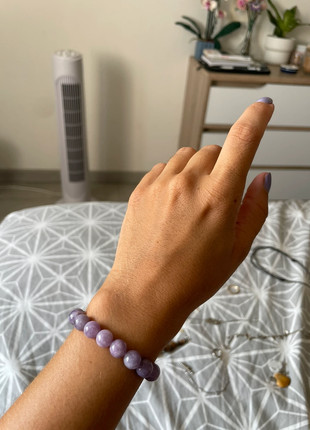 Bracelet en cristal lepidolite, état: Neuf sans étiquette, 8,00 €, 9,10 € Protection acheteurs incluse