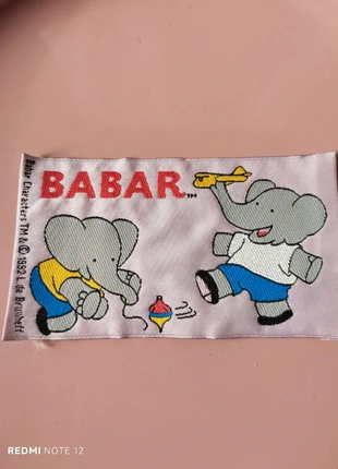 Écusson brodé vintage 90's Babar, marke: Babar, zustand: Neu, 8,50 €, 9,63 € inklusive Vinted-Käuferschutz