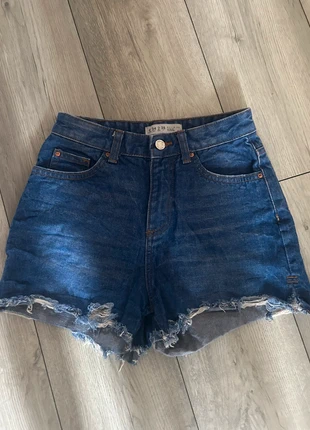 Navy Blue Denim Ripped Shorts- Denim Co XS/6., brand: Denim Co, condition: Very good, size: XS / 6, £2.50, £3.33 includes Buyer Protection