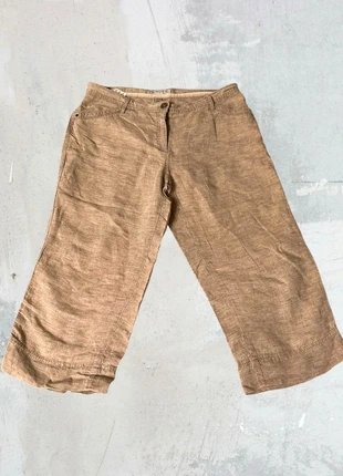 Vintage womens dark beige linen shorts, marke: Sonstiges, zustand: Sehr gut, größe: XL / 42 / 14, 12,00 €, 13,30 € inklusive Vinted-Käuferschutz
