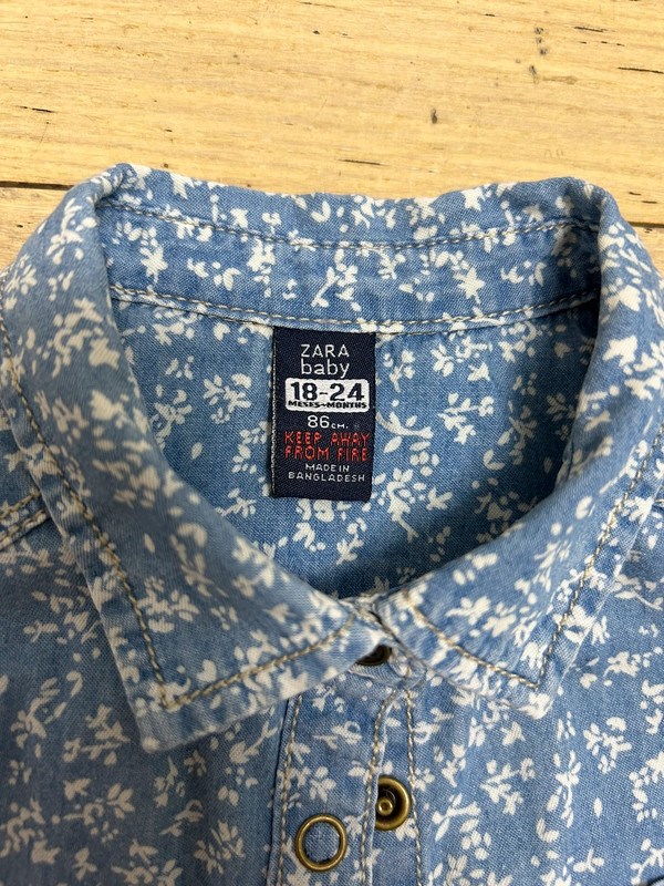 Chemise en denim Zara baby 3