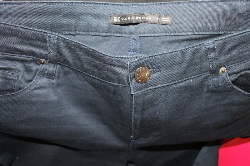 Pantalon Bleu foncé Zara 4