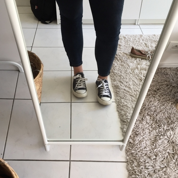 Baskets style converses bleues  marines 4