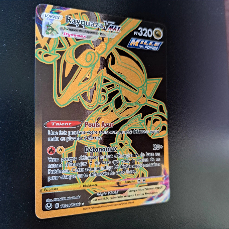 Carte pokemon Rayquaza Vmax TG29/TG30 - Tempête argentée 3