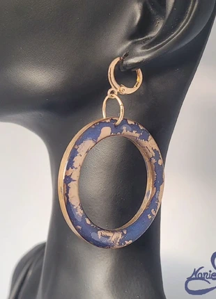 Boucles d'oreilles couleur Bleu Nuit, marca: Fait Main, estado: Nuevo con etiquetas, 12,00 €, 13,30 € Protección al comprador incluida
