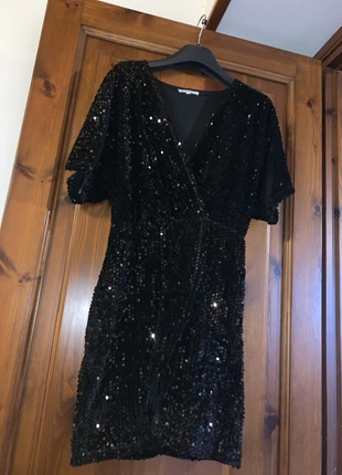 Vestito corto glitterato con sottoveste, marque: Baevely, état: Très bon état, taille: S / 36 / 8, 8,00 €, 9,10 € Protection acheteurs incluse