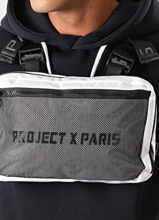 sac sacoche poitrine pour homme noir project x paris