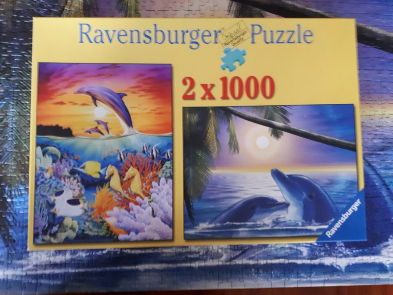 Puzzel dolfijn 2x1000 stukjes 1