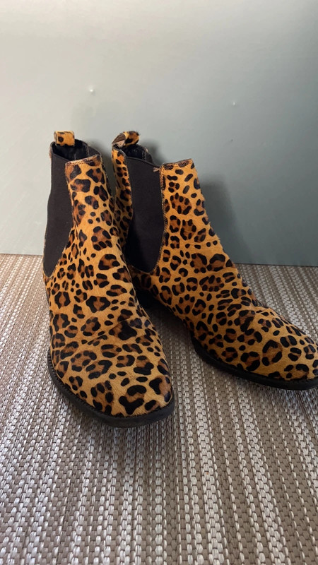 Leopard skin clearance ankle boots uk