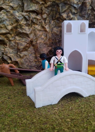 Puente de piedra Playmobil customizado, marca: Playmobil, estado: Novo sem etiquetas, tamanho: Tamanho único, €12.00, €13.30 inclui Proteção do Comprador