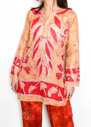 Indian tunic | Tunique indienne légère imprimé, marque: India, état: Très bon état, taille: XS / 34 / 6, 6,00 €, 7,00 € Protection acheteurs (Pro) incluse