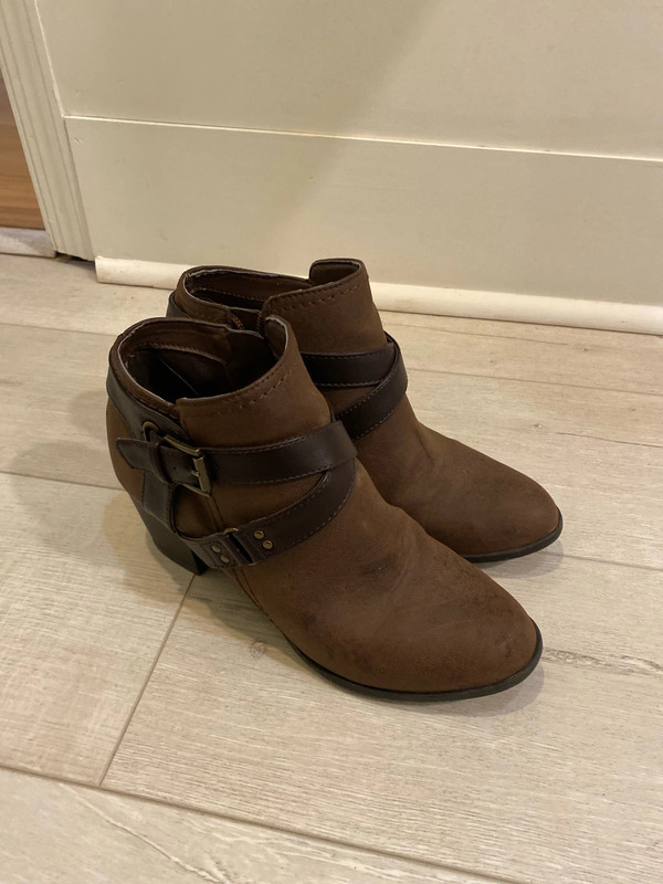 Brown bootie shoes 2