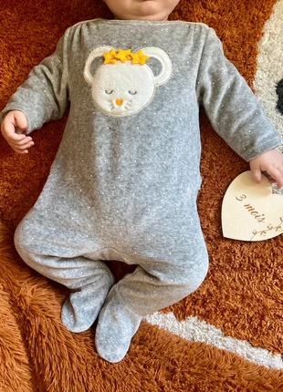 Pyjama Obaibi Okaidi bébé mixte 3 mois – Velours gris chiné Petite souris et étoile – Neuf, marke: Obaïbi, zustand: Neu, größe: 1-3 Monate / 56, 7,00 €, 8,05 € inklusive Vinted-Käuferschutz