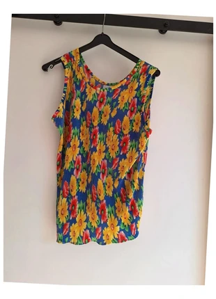 363. Haut fleuri vintage sans manches T42, état: Très bon état, taille: XL / 42 / 14, 6,00 €, 7,00 € Protection acheteurs (Pro) incluse