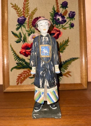 Statuette ancienne asiatique en argile – Figurine mandarin décorative vintage, brand: Vintage Love, condition: Good, €60.00, €63.70 includes Buyer Protection